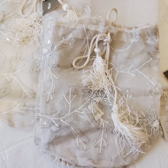 Illuminations Four Silk Silver Gift Bags